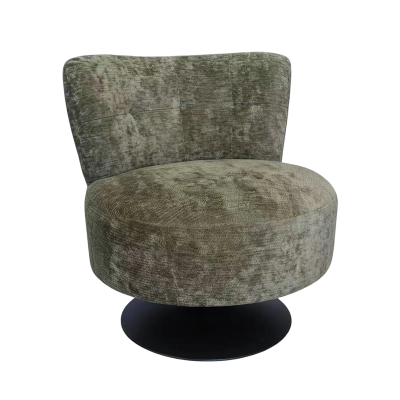 كرسي مخملي منجد بزاوية 360 درجة